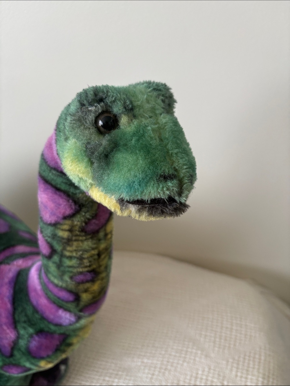 Melissa & Doug Posable Plush Dinosaur 16x48 inches nose to tail - Picture 4 of 16
